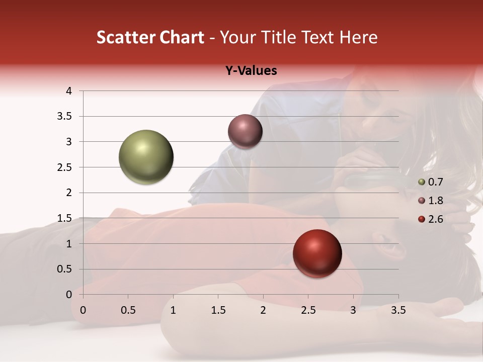 Female Nurse Using A Resuscitation Mask On A Young Unconscious Boy. Focus To Boy. PowerPoint Template