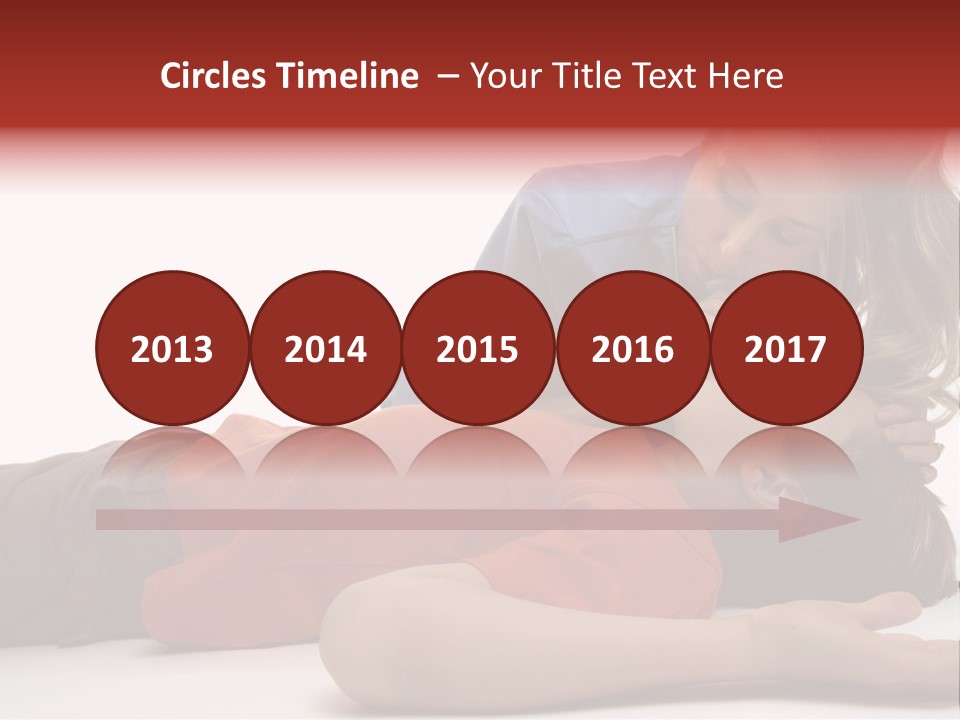 Female Nurse Using A Resuscitation Mask On A Young Unconscious Boy. Focus To Boy. PowerPoint Template