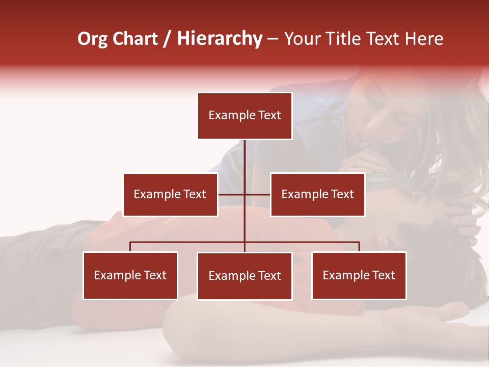 Female Nurse Using A Resuscitation Mask On A Young Unconscious Boy. Focus To Boy. PowerPoint Template