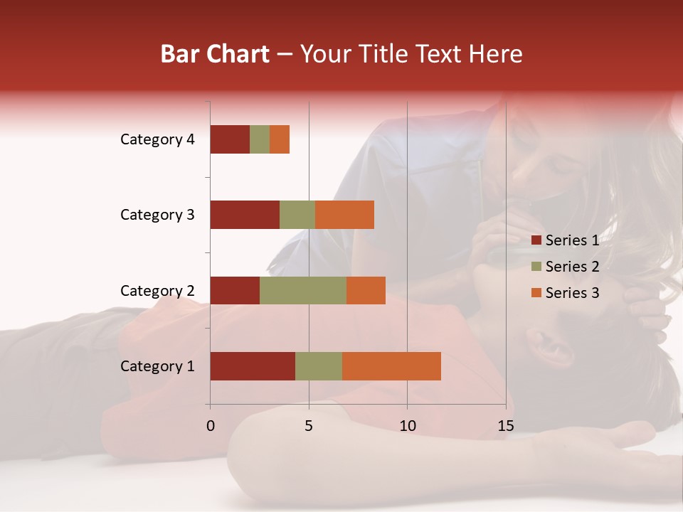 Female Nurse Using A Resuscitation Mask On A Young Unconscious Boy. Focus To Boy. PowerPoint Template