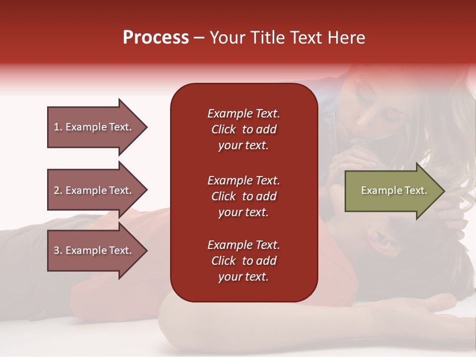 Female Nurse Using A Resuscitation Mask On A Young Unconscious Boy. Focus To Boy. PowerPoint Template