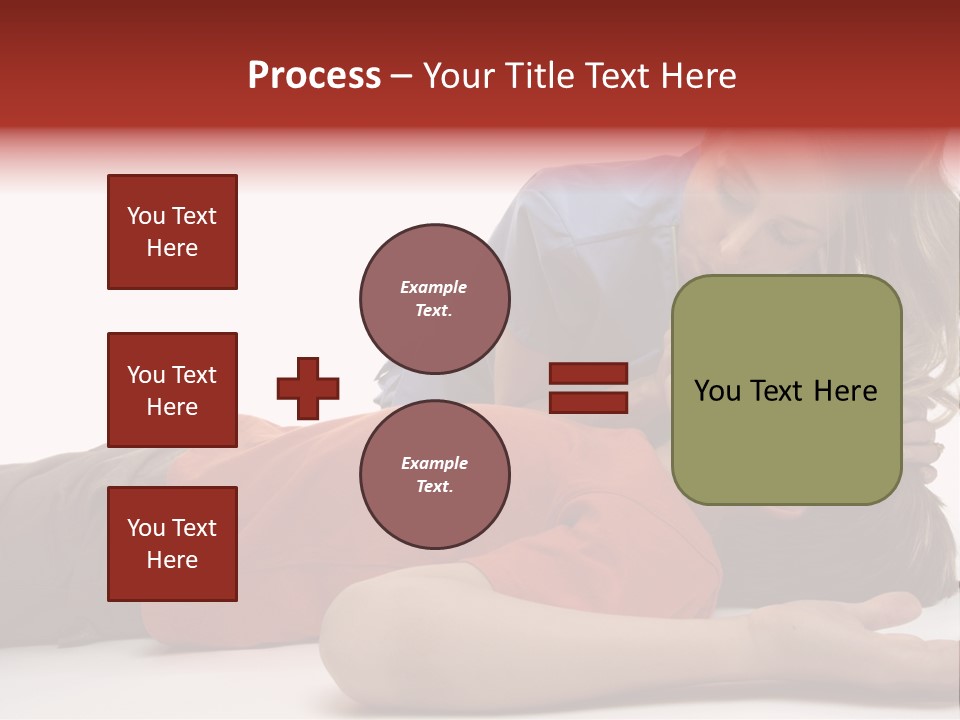 Female Nurse Using A Resuscitation Mask On A Young Unconscious Boy. Focus To Boy. PowerPoint Template