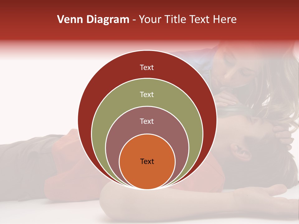 Female Nurse Using A Resuscitation Mask On A Young Unconscious Boy. Focus To Boy. PowerPoint Template
