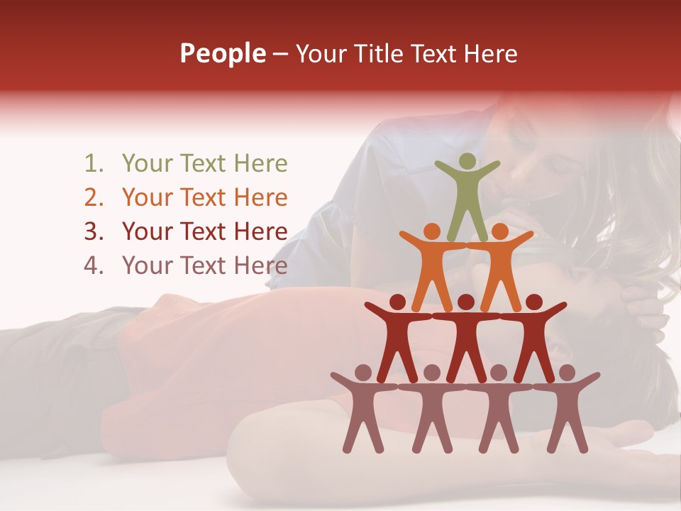 Female Nurse Using A Resuscitation Mask On A Young Unconscious Boy. Focus To Boy. PowerPoint Template