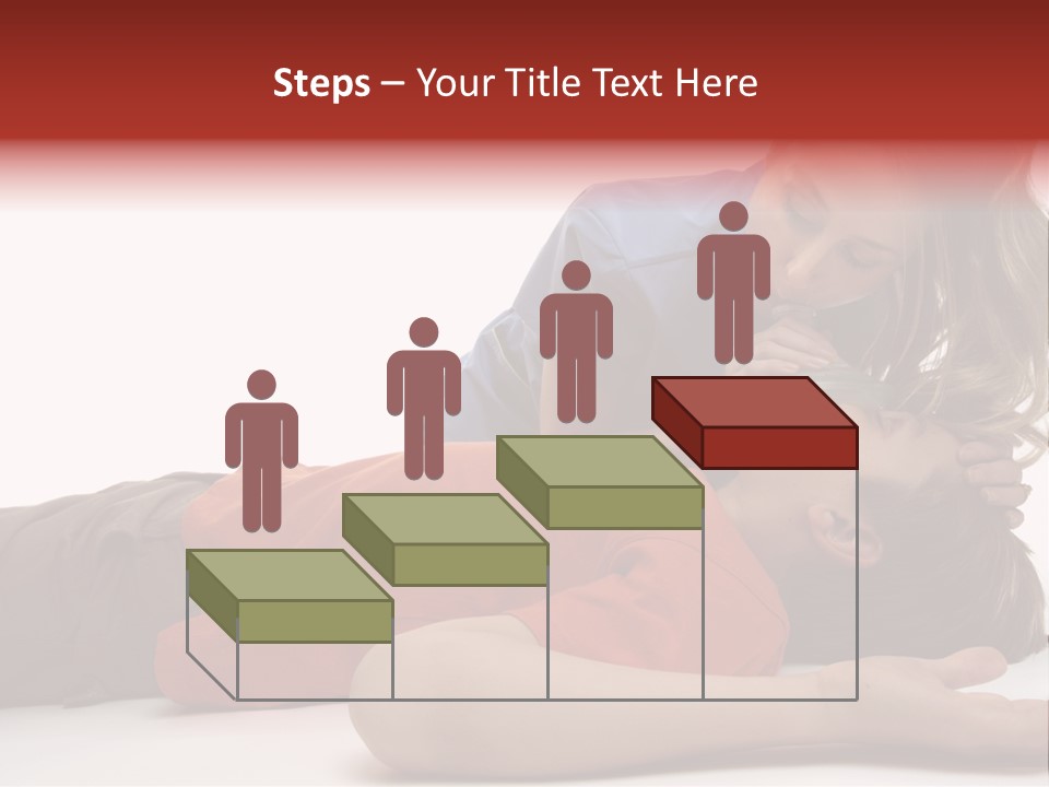 Female Nurse Using A Resuscitation Mask On A Young Unconscious Boy. Focus To Boy. PowerPoint Template