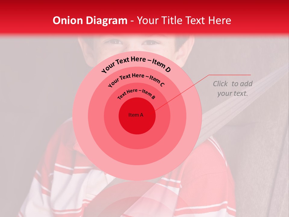 Boy With Seatbelt On Riding In Car PowerPoint Template