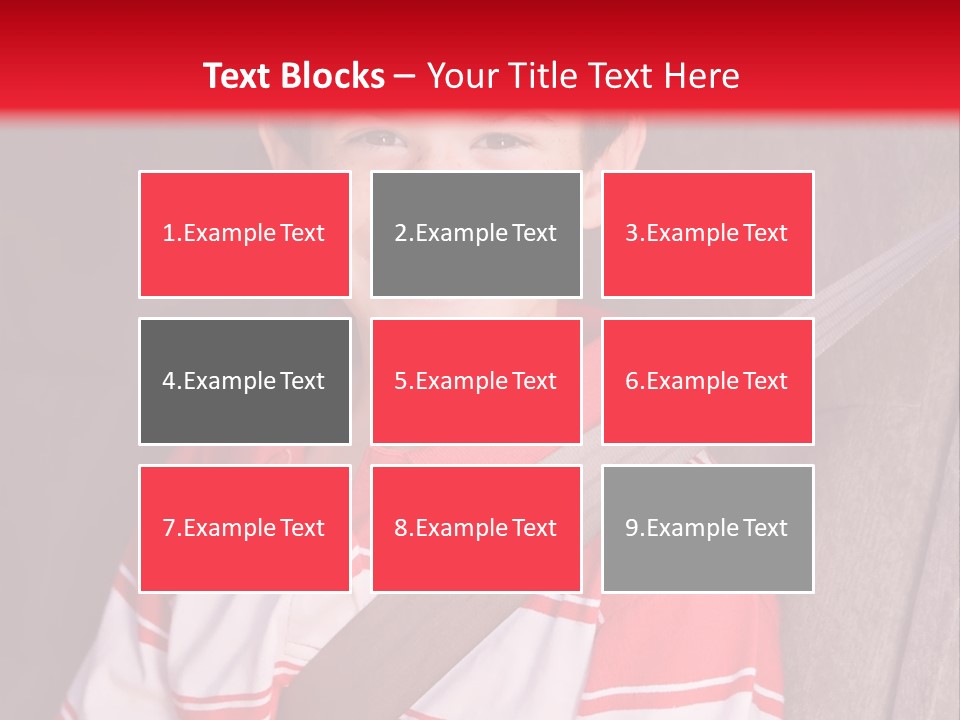 Boy With Seatbelt On Riding In Car PowerPoint Template