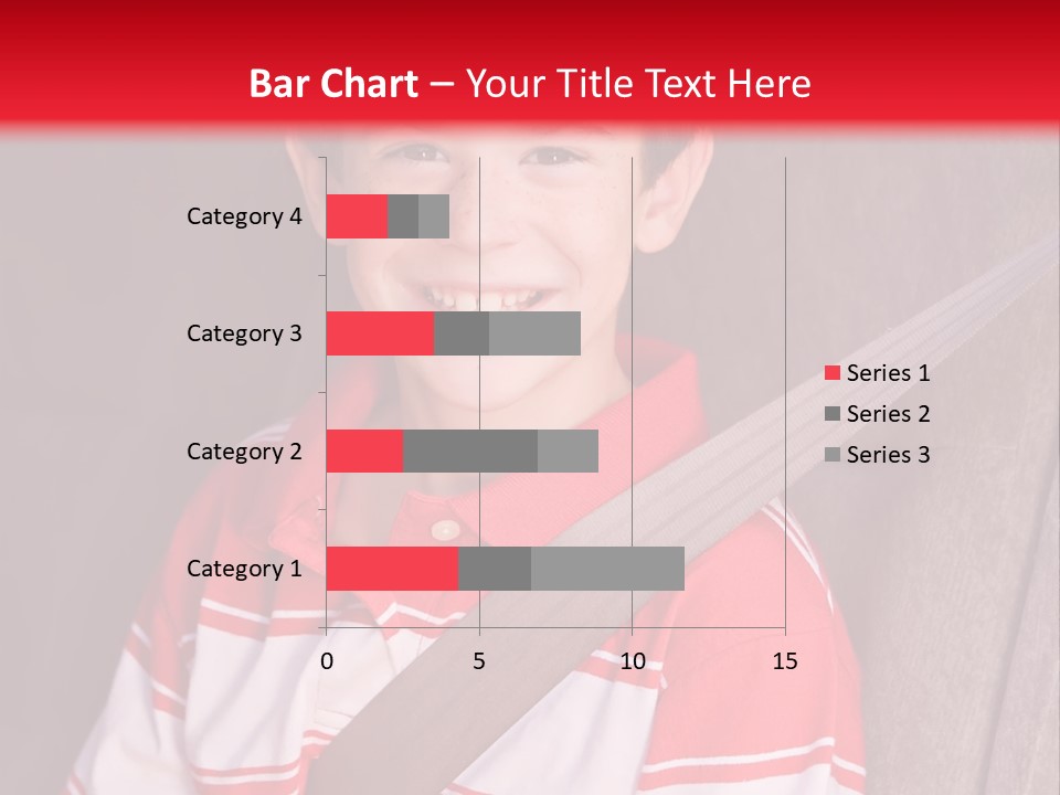 Boy With Seatbelt On Riding In Car PowerPoint Template