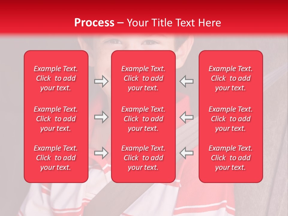 Boy With Seatbelt On Riding In Car PowerPoint Template