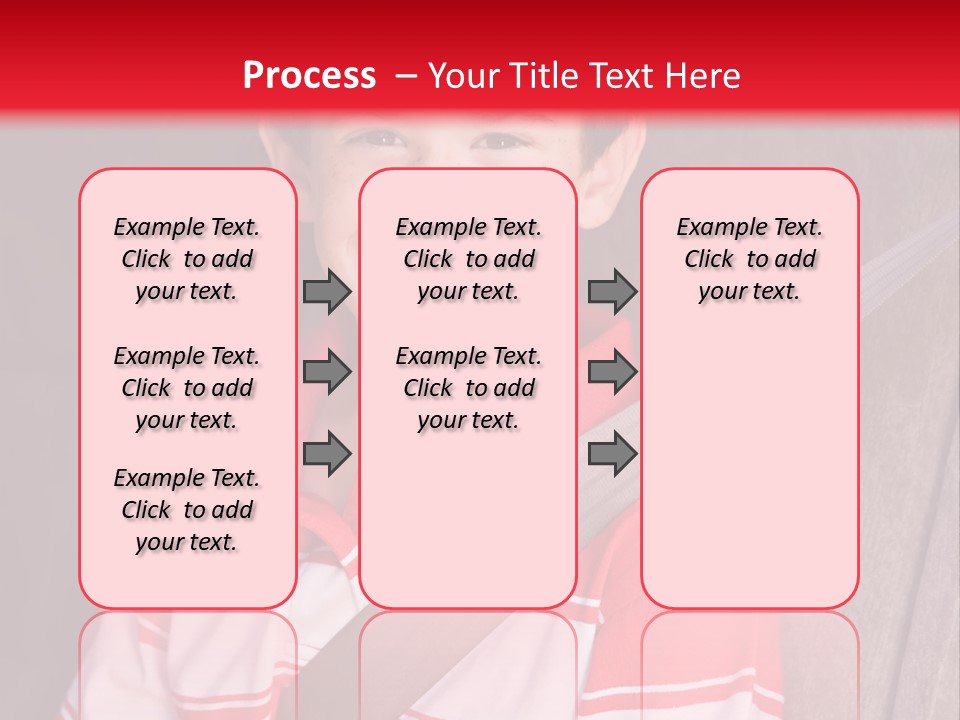 Boy With Seatbelt On Riding In Car PowerPoint Template