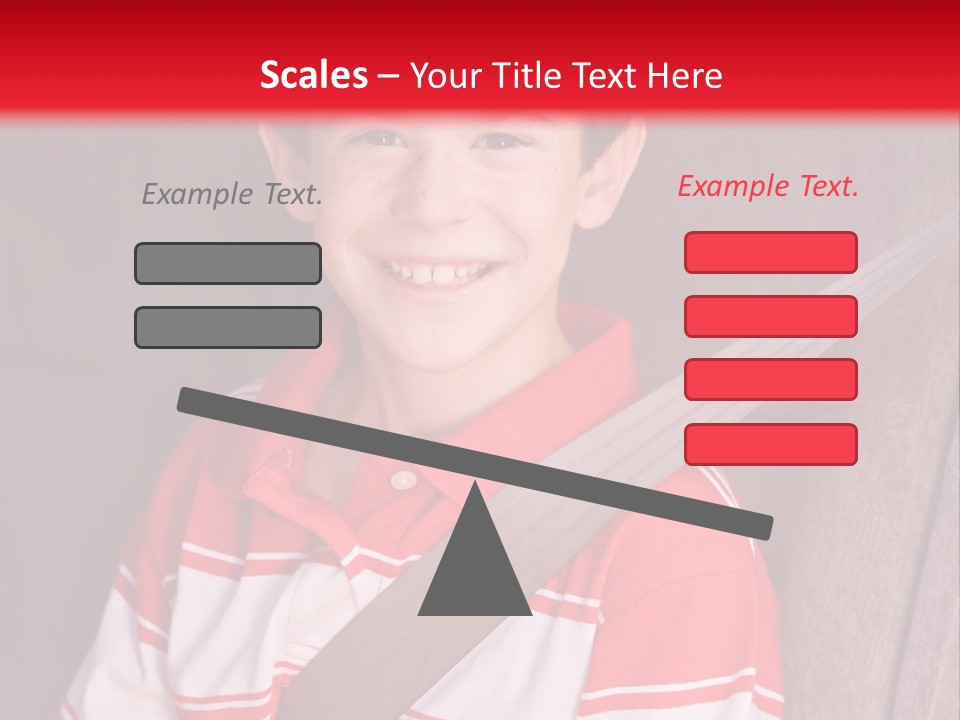 Boy With Seatbelt On Riding In Car PowerPoint Template