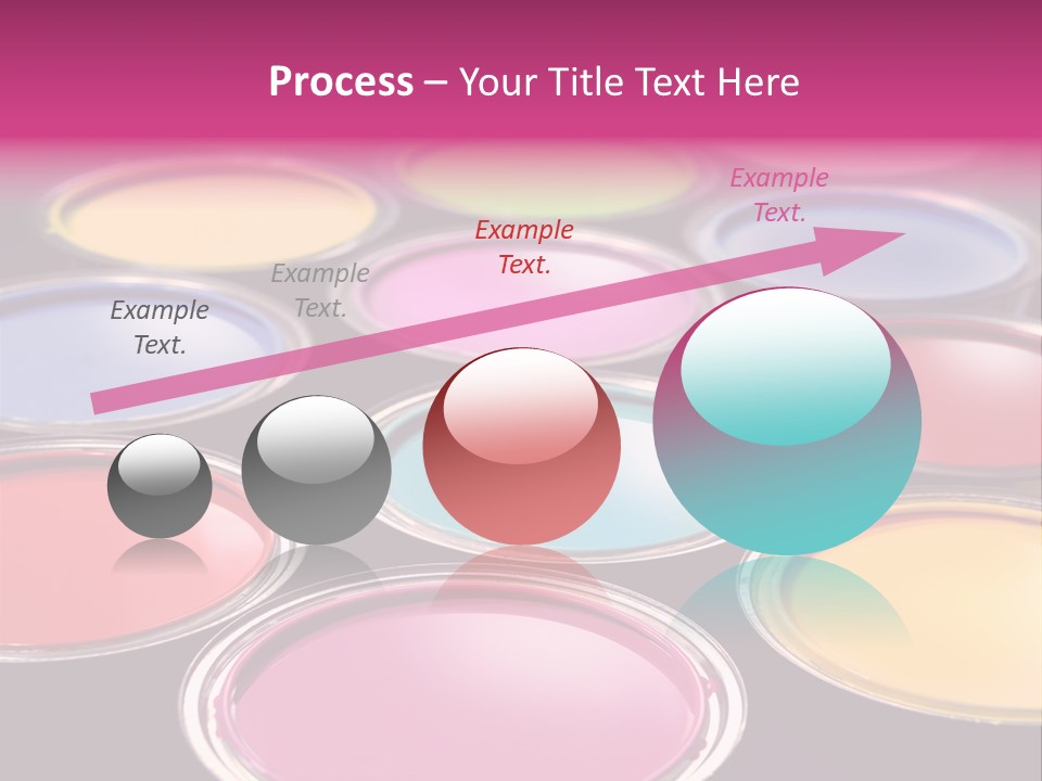 Opened Paint Buckets With Various Colors PowerPoint Template