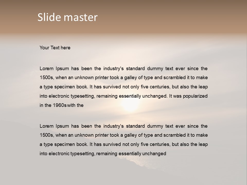 A Fogbow Instead Of A Rainbow Around The Sun PowerPoint Template