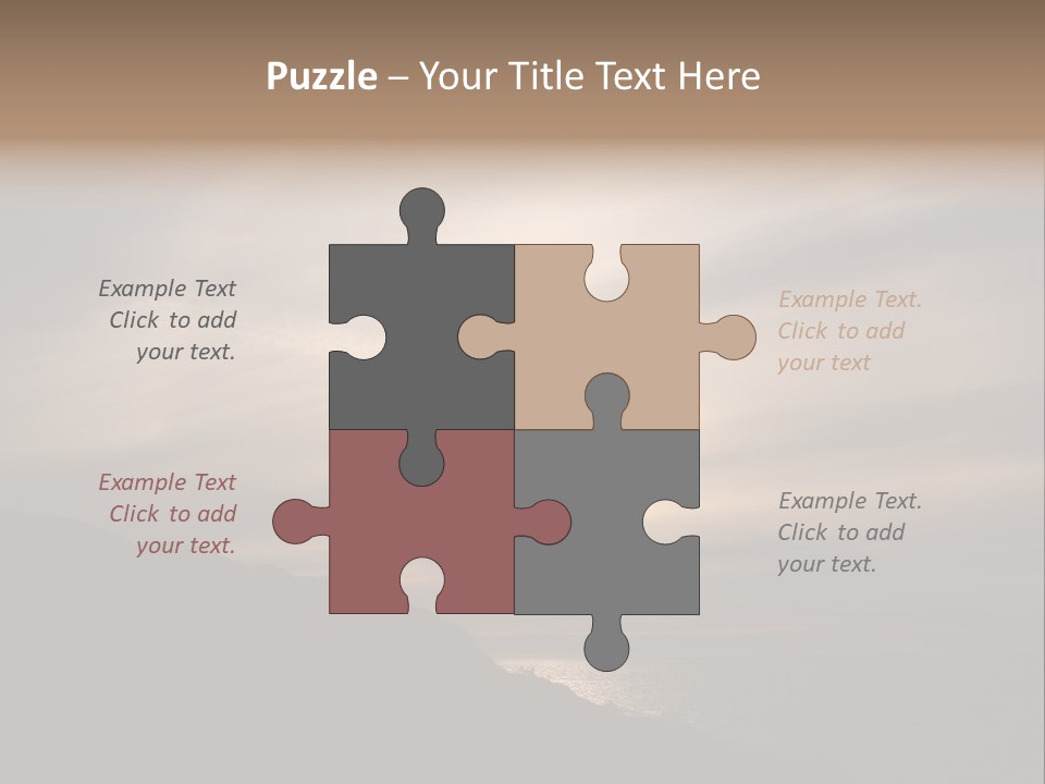 A Fogbow Instead Of A Rainbow Around The Sun PowerPoint Template