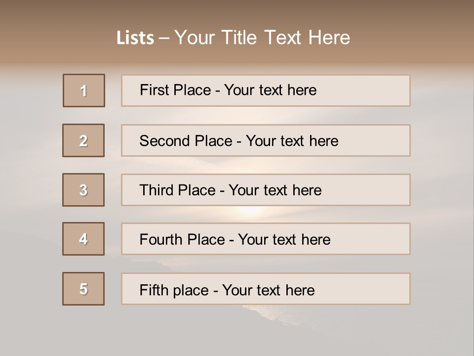 A Fogbow Instead Of A Rainbow Around The Sun PowerPoint Template