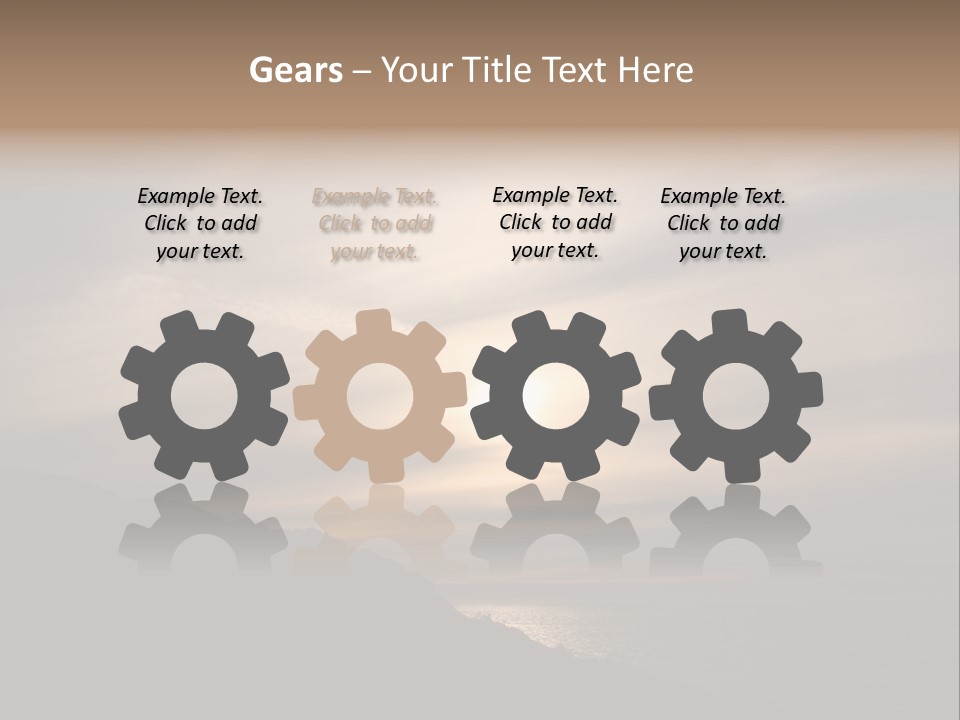 A Fogbow Instead Of A Rainbow Around The Sun PowerPoint Template