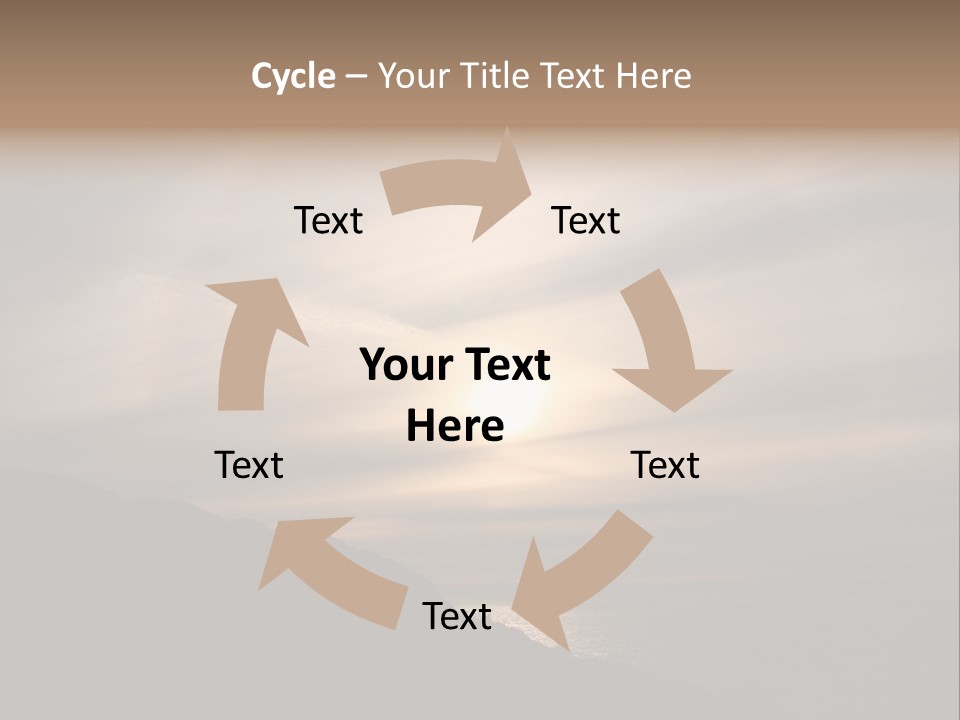 A Fogbow Instead Of A Rainbow Around The Sun PowerPoint Template