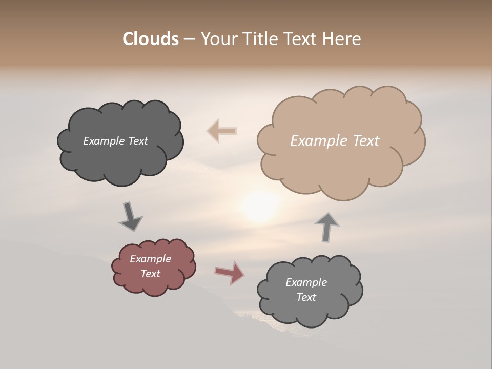 A Fogbow Instead Of A Rainbow Around The Sun PowerPoint Template