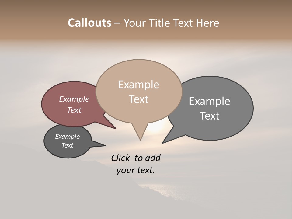 A Fogbow Instead Of A Rainbow Around The Sun PowerPoint Template