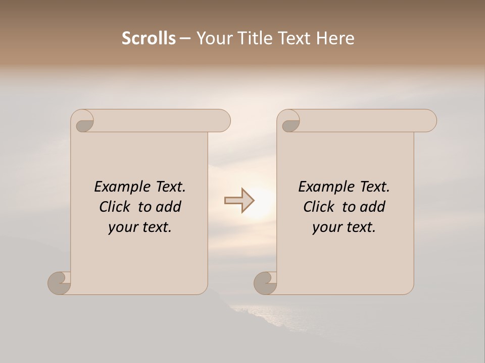 A Fogbow Instead Of A Rainbow Around The Sun PowerPoint Template