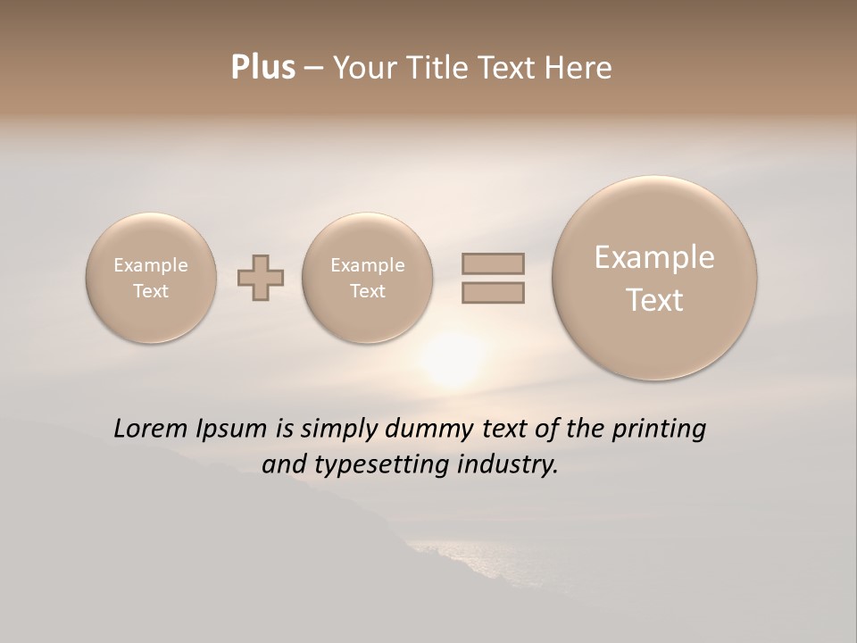 A Fogbow Instead Of A Rainbow Around The Sun PowerPoint Template