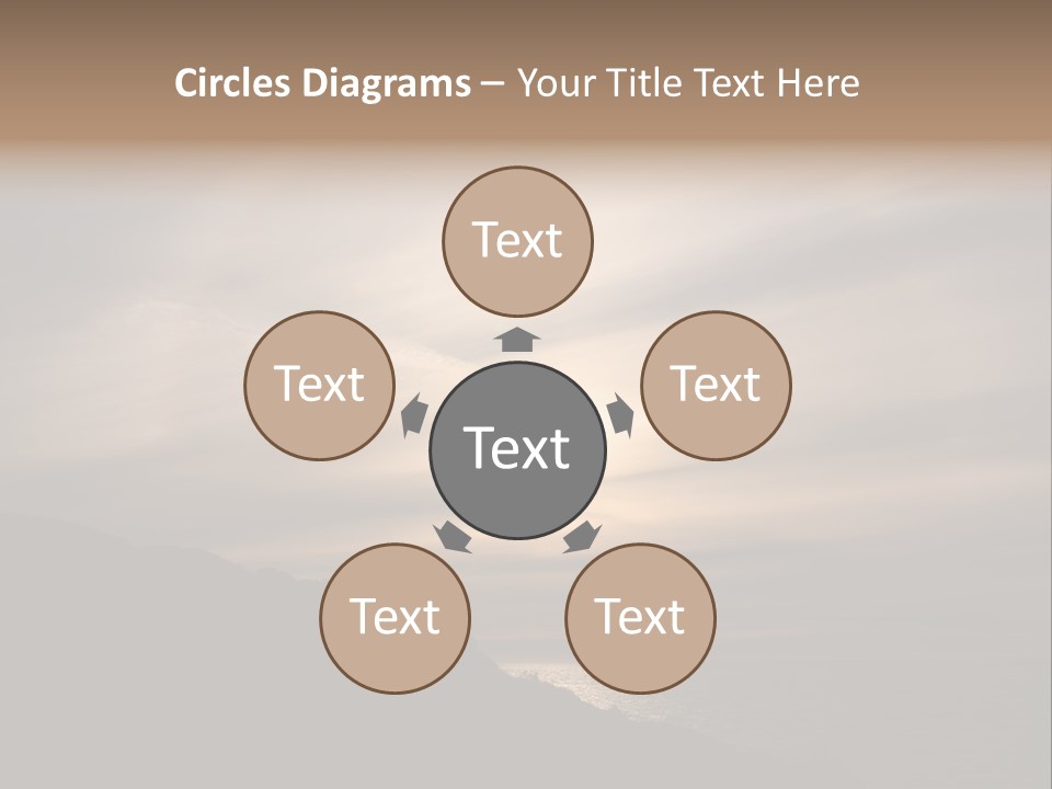 A Fogbow Instead Of A Rainbow Around The Sun PowerPoint Template