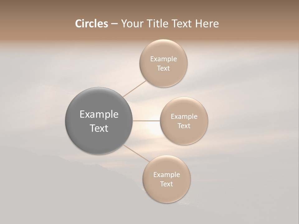 A Fogbow Instead Of A Rainbow Around The Sun PowerPoint Template