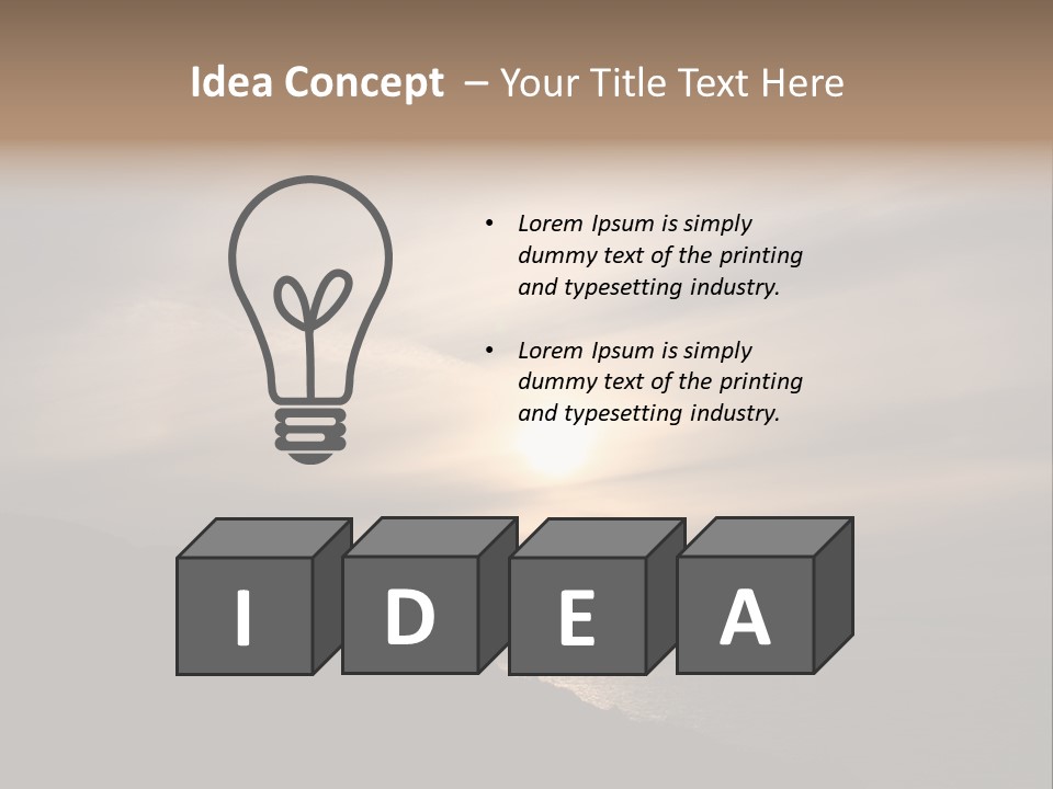A Fogbow Instead Of A Rainbow Around The Sun PowerPoint Template