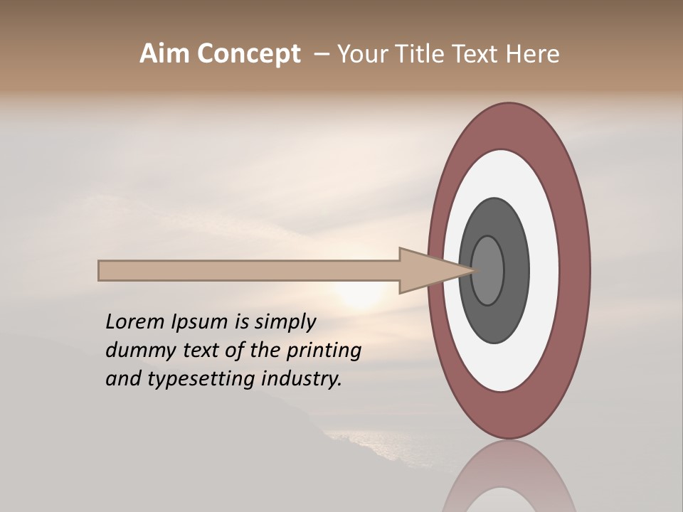 A Fogbow Instead Of A Rainbow Around The Sun PowerPoint Template