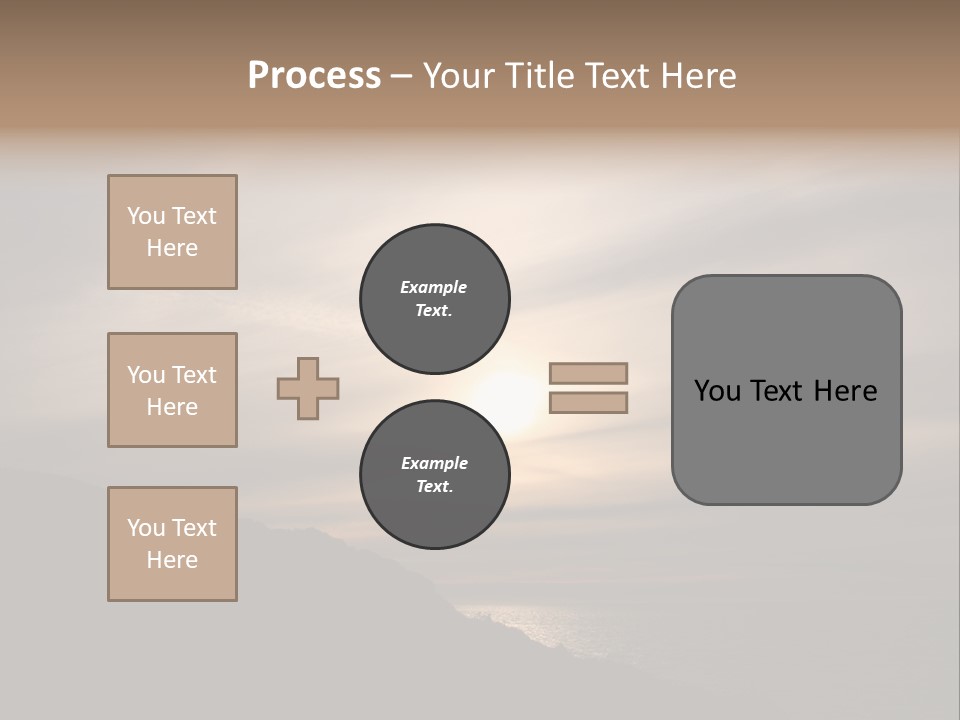 A Fogbow Instead Of A Rainbow Around The Sun PowerPoint Template