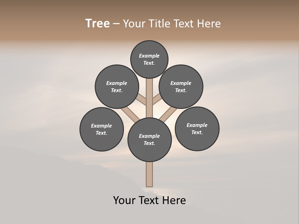 A Fogbow Instead Of A Rainbow Around The Sun PowerPoint Template