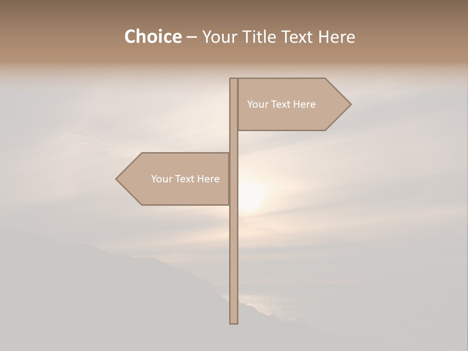 A Fogbow Instead Of A Rainbow Around The Sun PowerPoint Template
