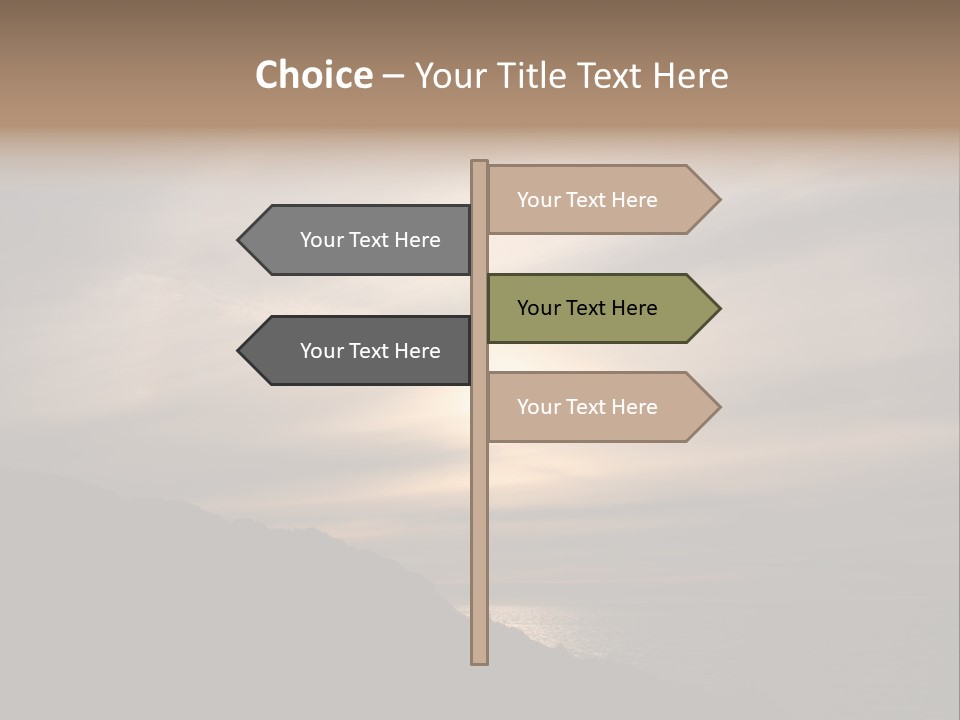 A Fogbow Instead Of A Rainbow Around The Sun PowerPoint Template