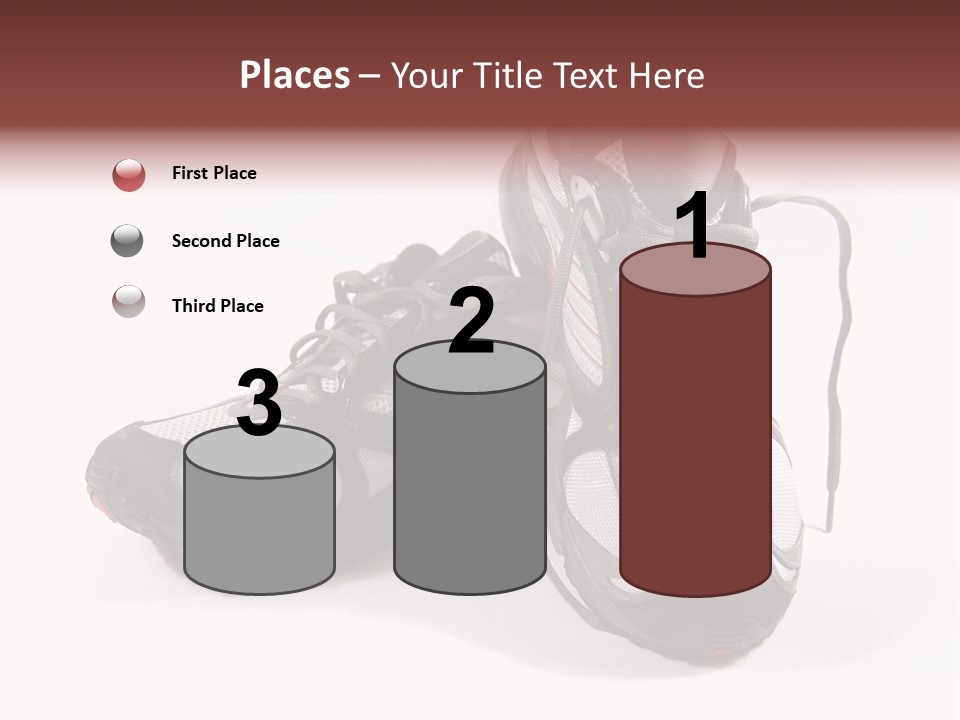 A Pair Of Brand New Running Shoes PowerPoint Template