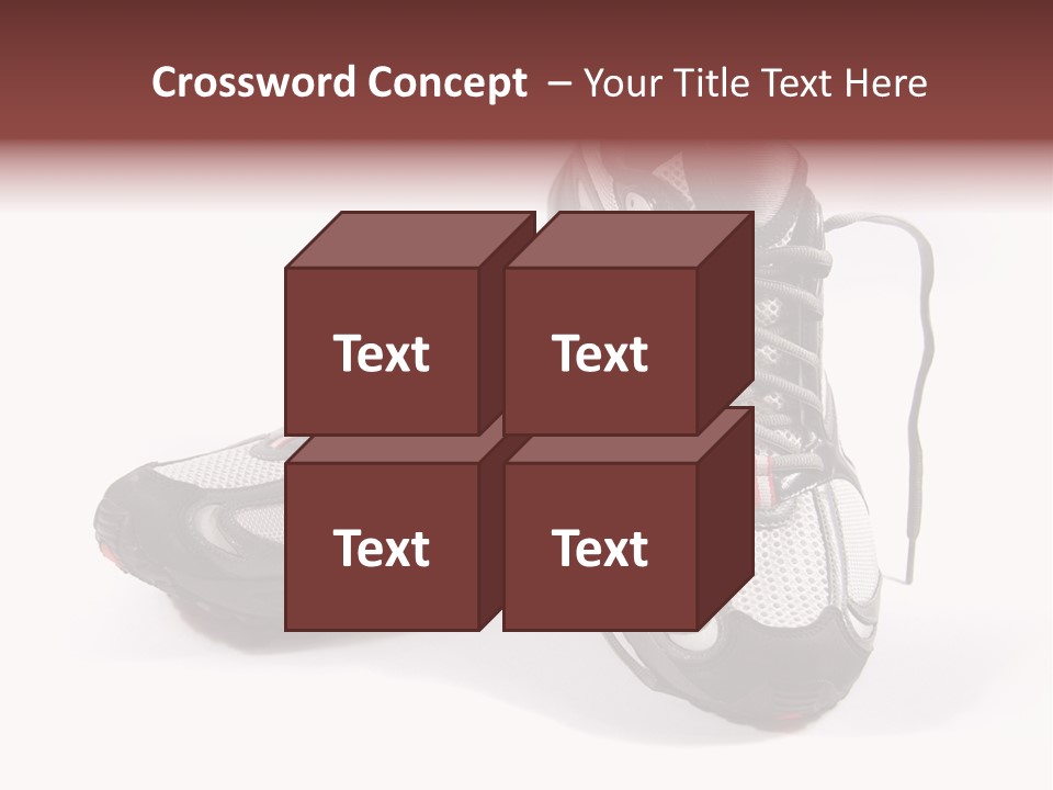 A Pair Of Brand New Running Shoes PowerPoint Template