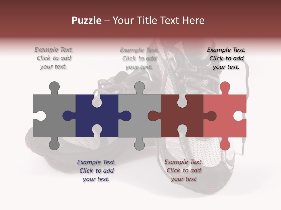 A Pair Of Brand New Running Shoes PowerPoint Template