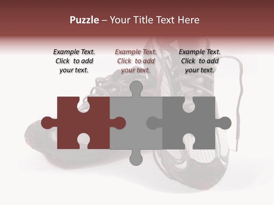 A Pair Of Brand New Running Shoes PowerPoint Template