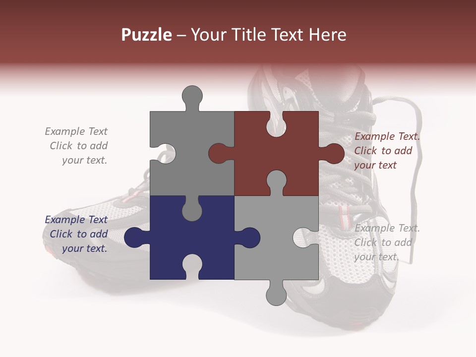 A Pair Of Brand New Running Shoes PowerPoint Template