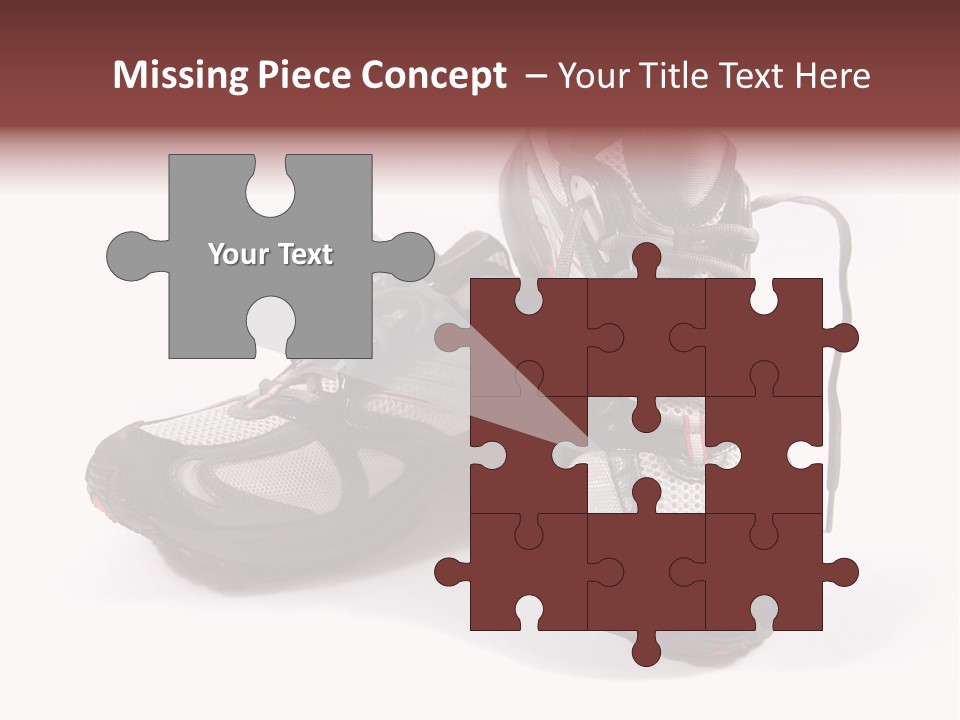 A Pair Of Brand New Running Shoes PowerPoint Template