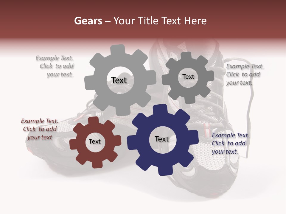 A Pair Of Brand New Running Shoes PowerPoint Template