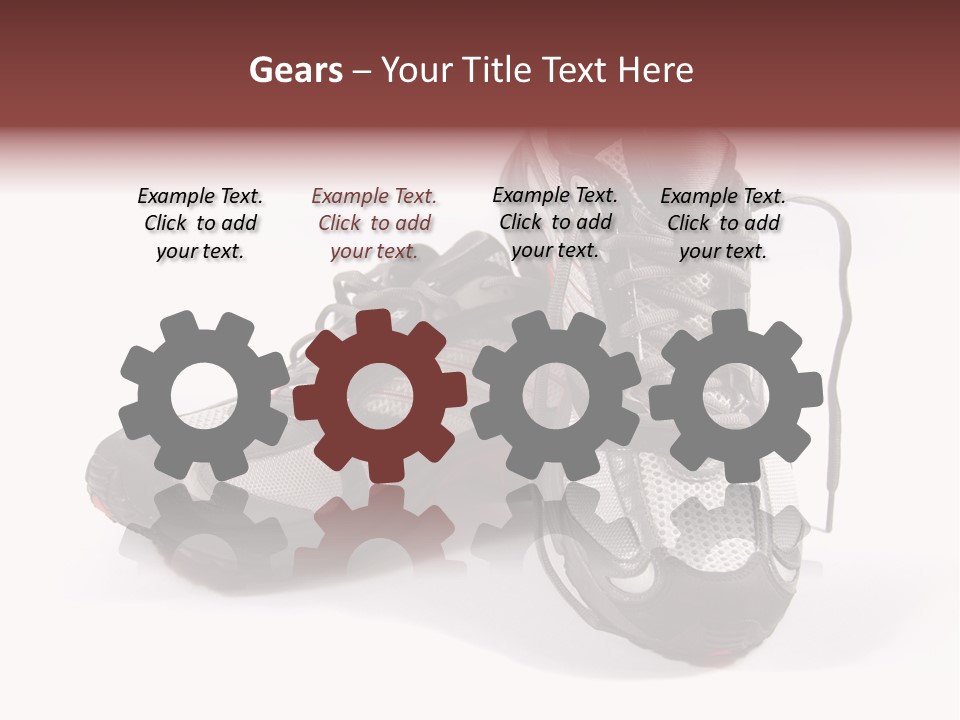 A Pair Of Brand New Running Shoes PowerPoint Template