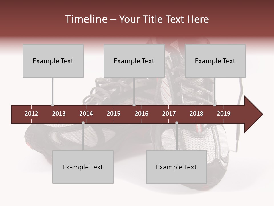 A Pair Of Brand New Running Shoes PowerPoint Template