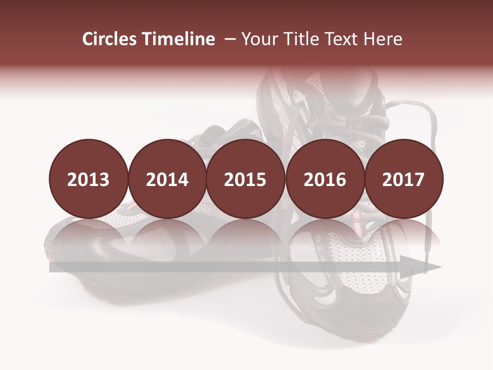 A Pair Of Brand New Running Shoes PowerPoint Template