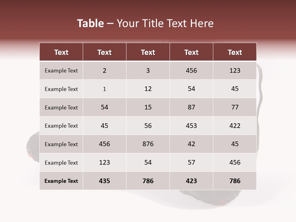 A Pair Of Brand New Running Shoes PowerPoint Template