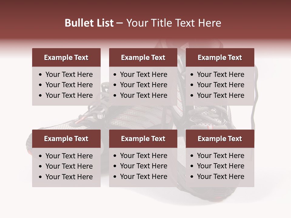 A Pair Of Brand New Running Shoes PowerPoint Template