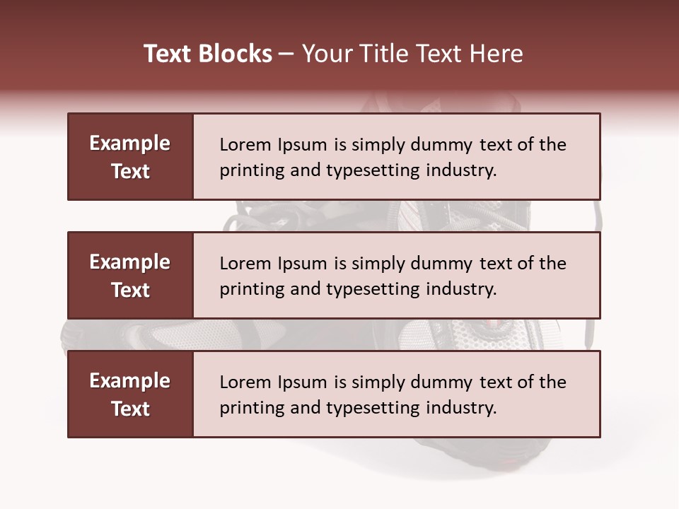 A Pair Of Brand New Running Shoes PowerPoint Template