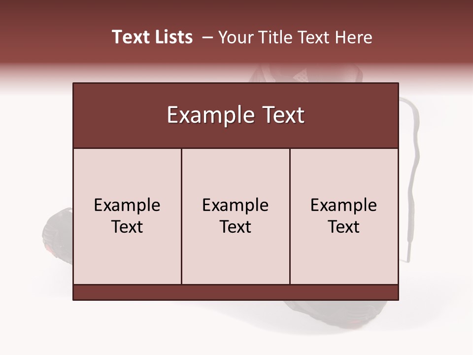 A Pair Of Brand New Running Shoes PowerPoint Template