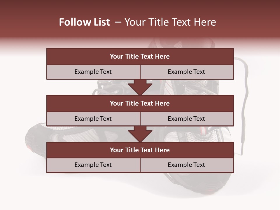 A Pair Of Brand New Running Shoes PowerPoint Template