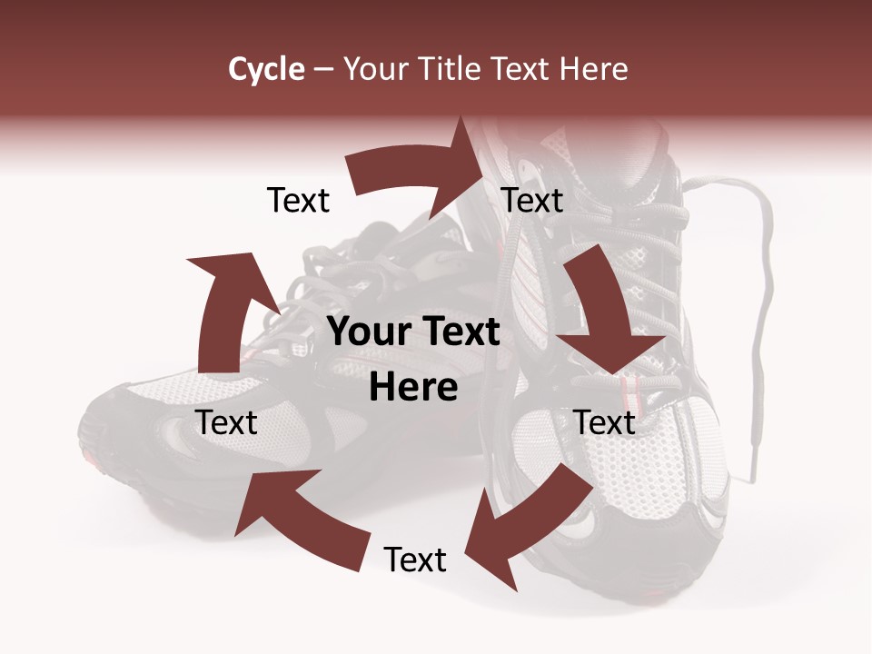 A Pair Of Brand New Running Shoes PowerPoint Template