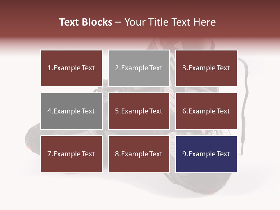 A Pair Of Brand New Running Shoes PowerPoint Template